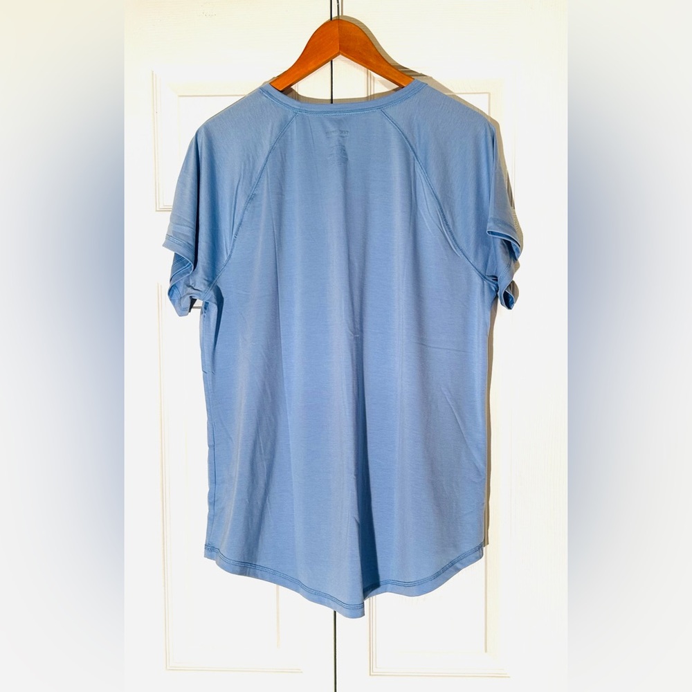 Tek Gear Essential Gear Women's Short Sleeve Oversized Fit Tops in Blue and Teal - Picture 7 of 9
